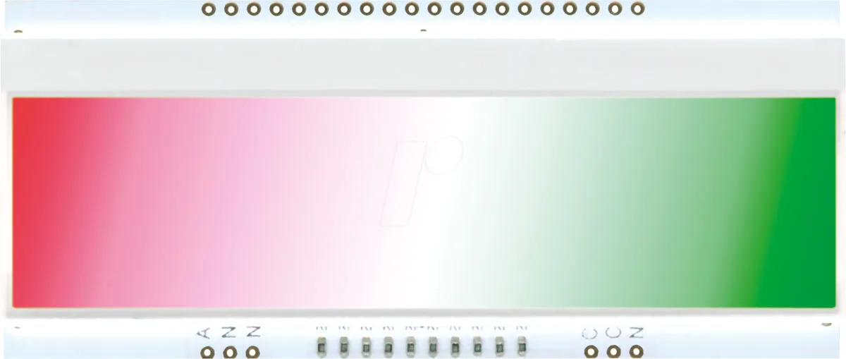 Display retroilluminato LED Display Visions Verde, Rosso, Bianco, 94 x 40mm